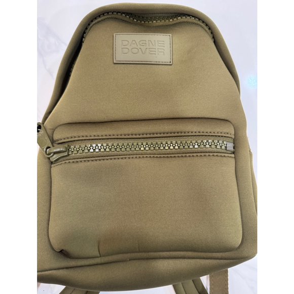 Dagne Dover DAKOTA NEOPRENE Mini BACKPACK Olive Green - Picture 7 of 15